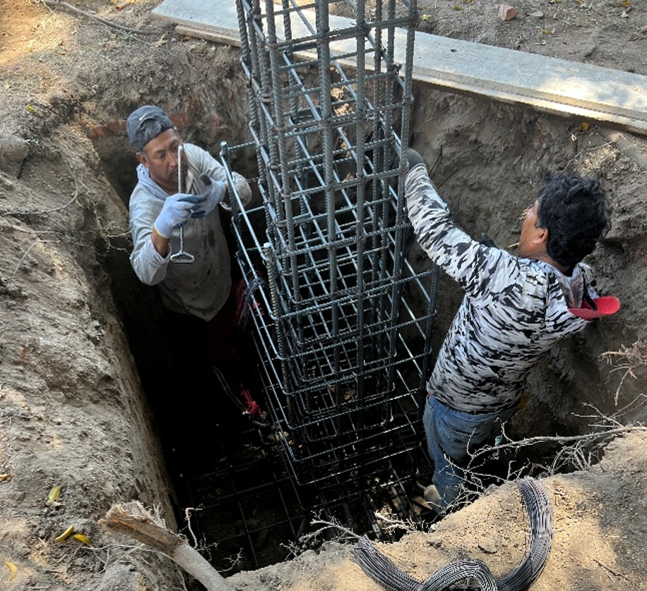 Colado del firme completado